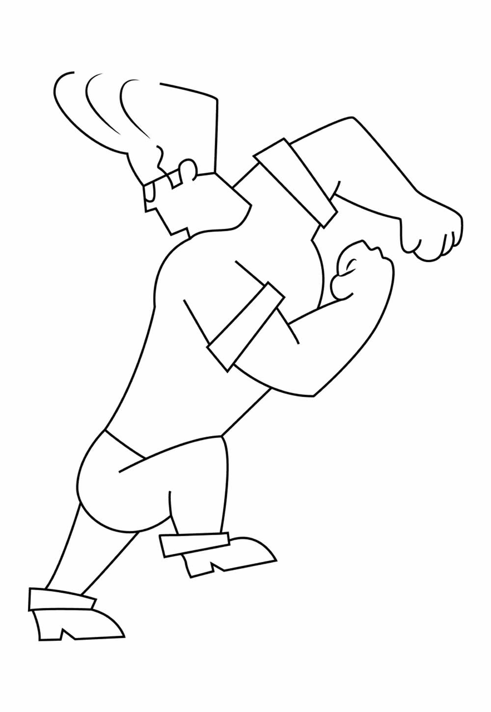 Desenho do Johnny Bravo para colorir