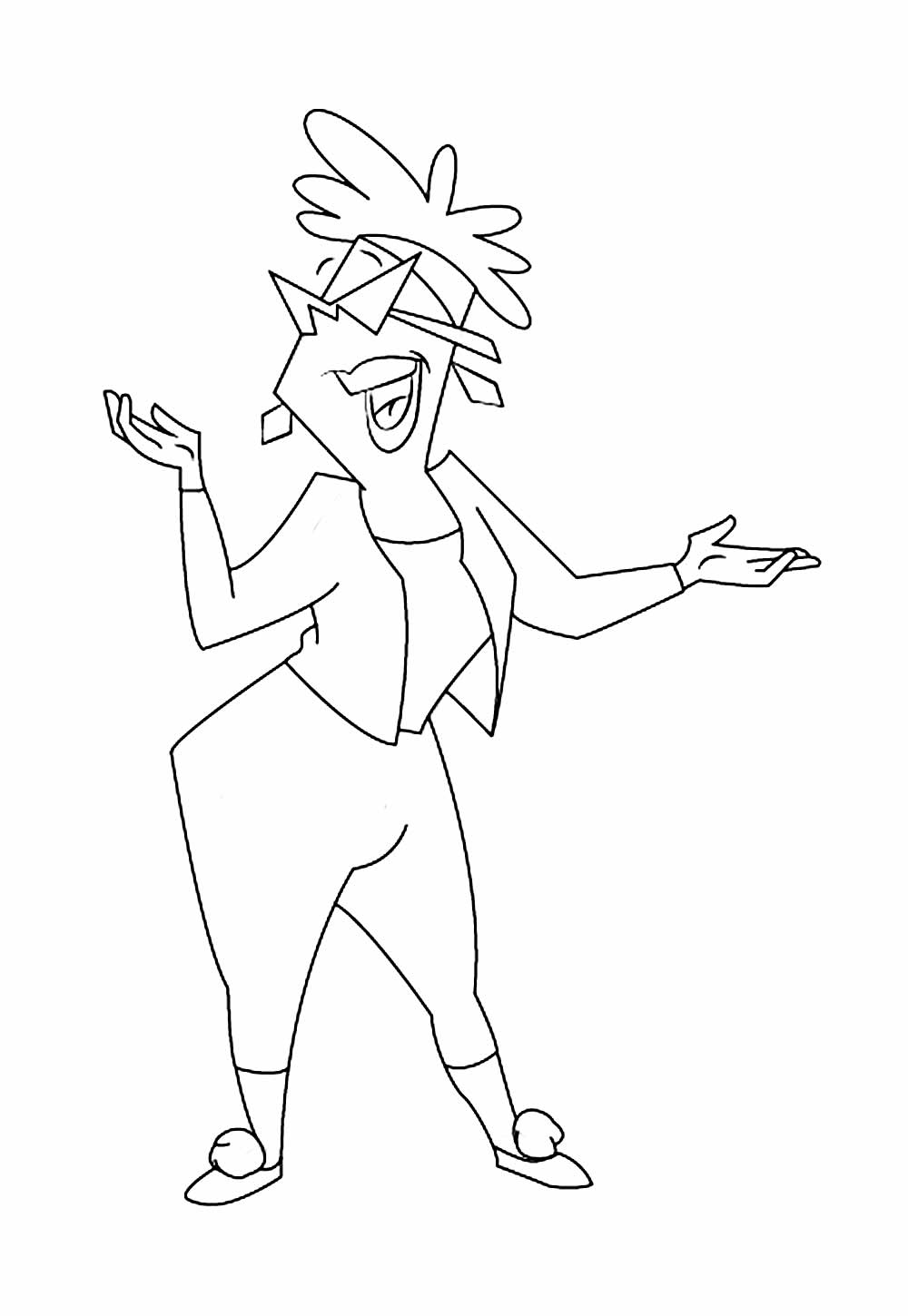 Desenho do Johnny Bravo para colorir