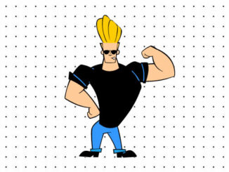 Desenhos de Johnny Bravo para colorir