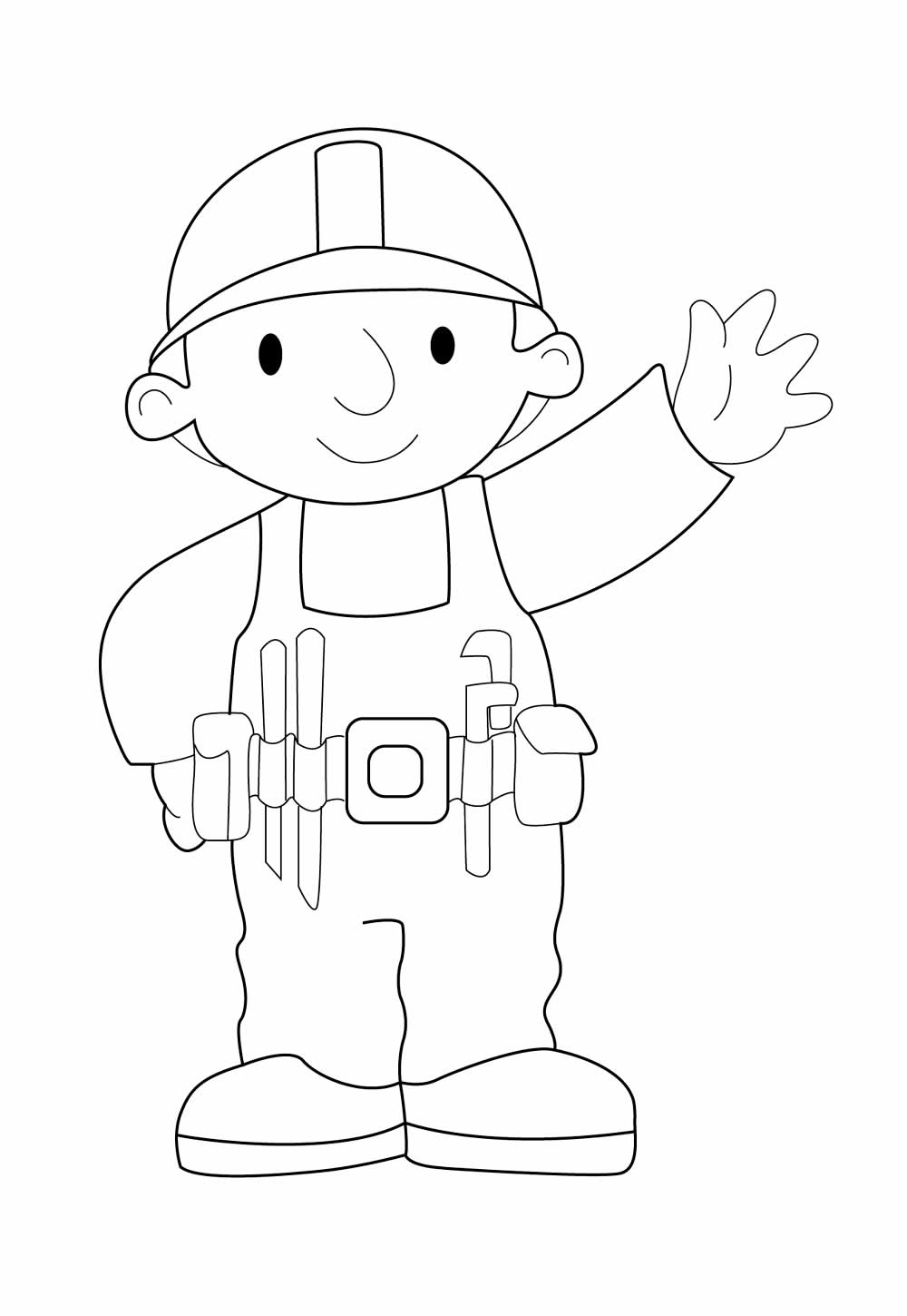 Desenho de Bob o Construtor para pintar