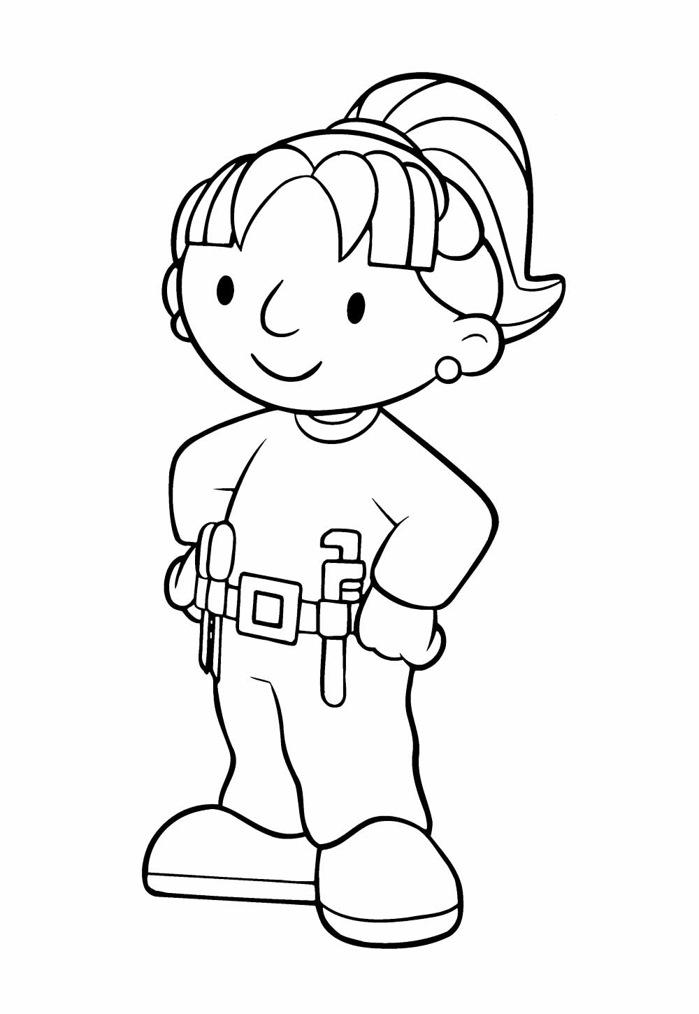 Desenho de Bob o Construtor para imprimir
