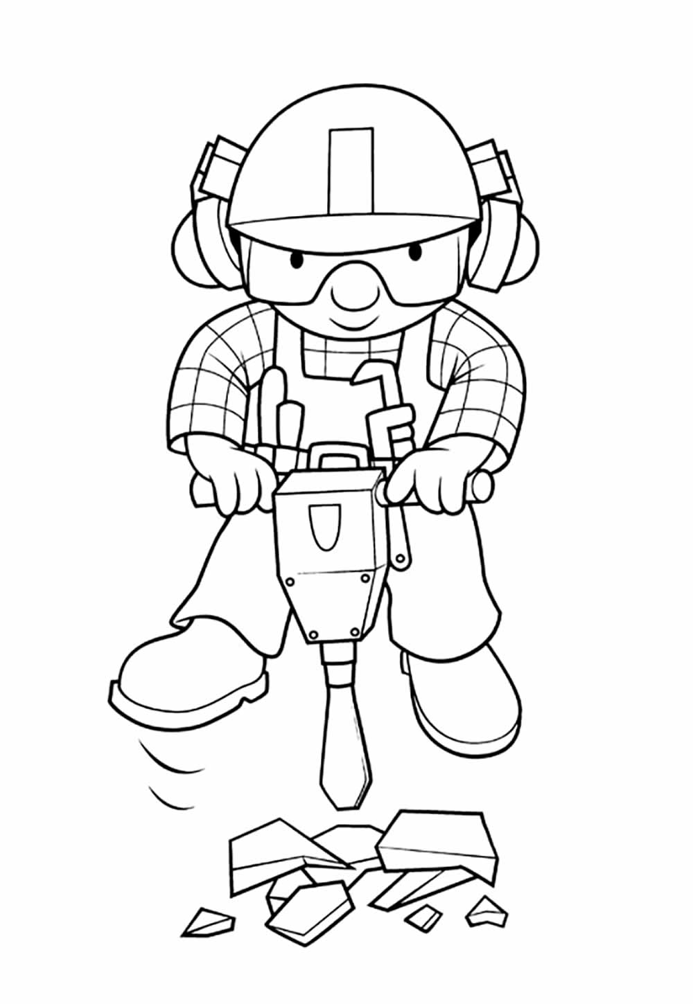 Desenhos de Bob o Construtor para colorir