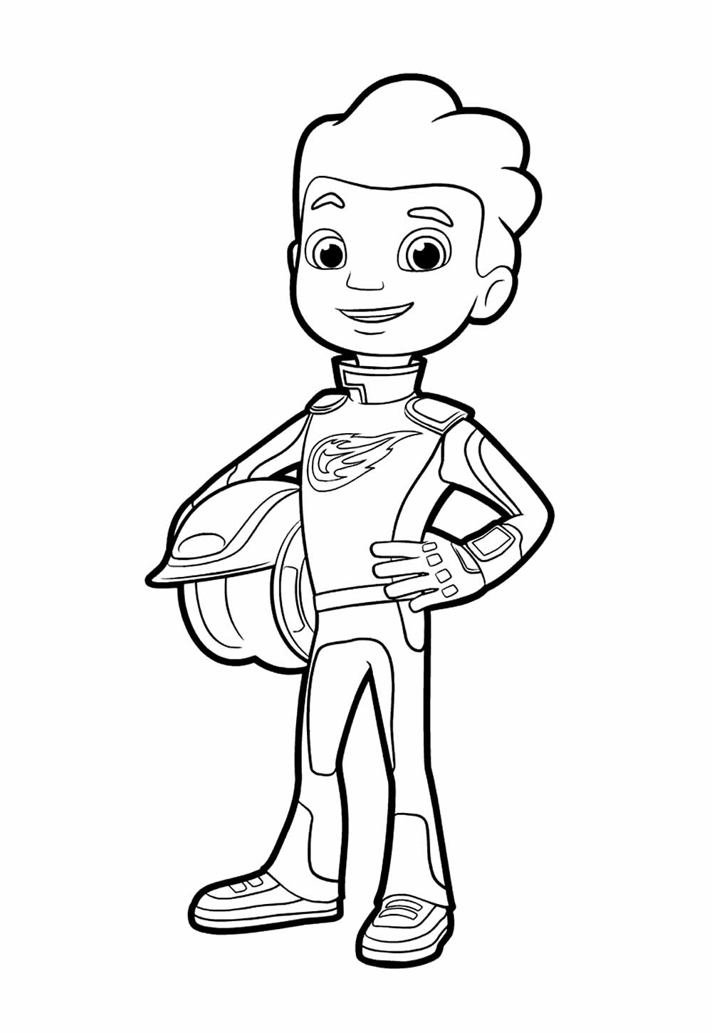 Desenho de Blaze para colorir