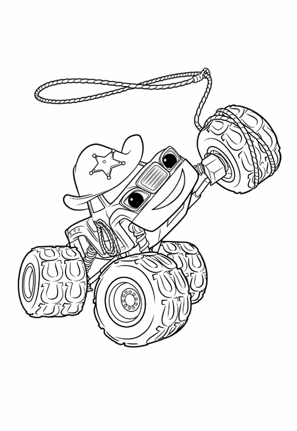 Desenho de Blaze e as Monster Machine