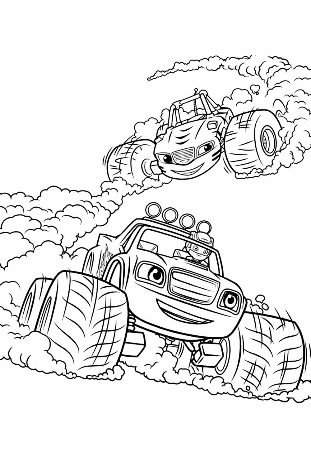 Blaze e as Monster Machine para colorir