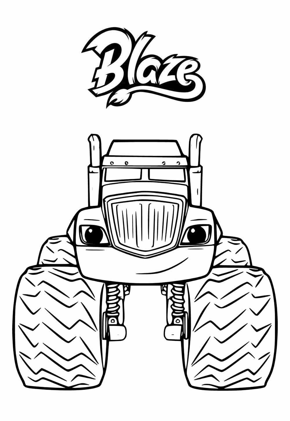 Desenho de Blaze e as Monster Machine
