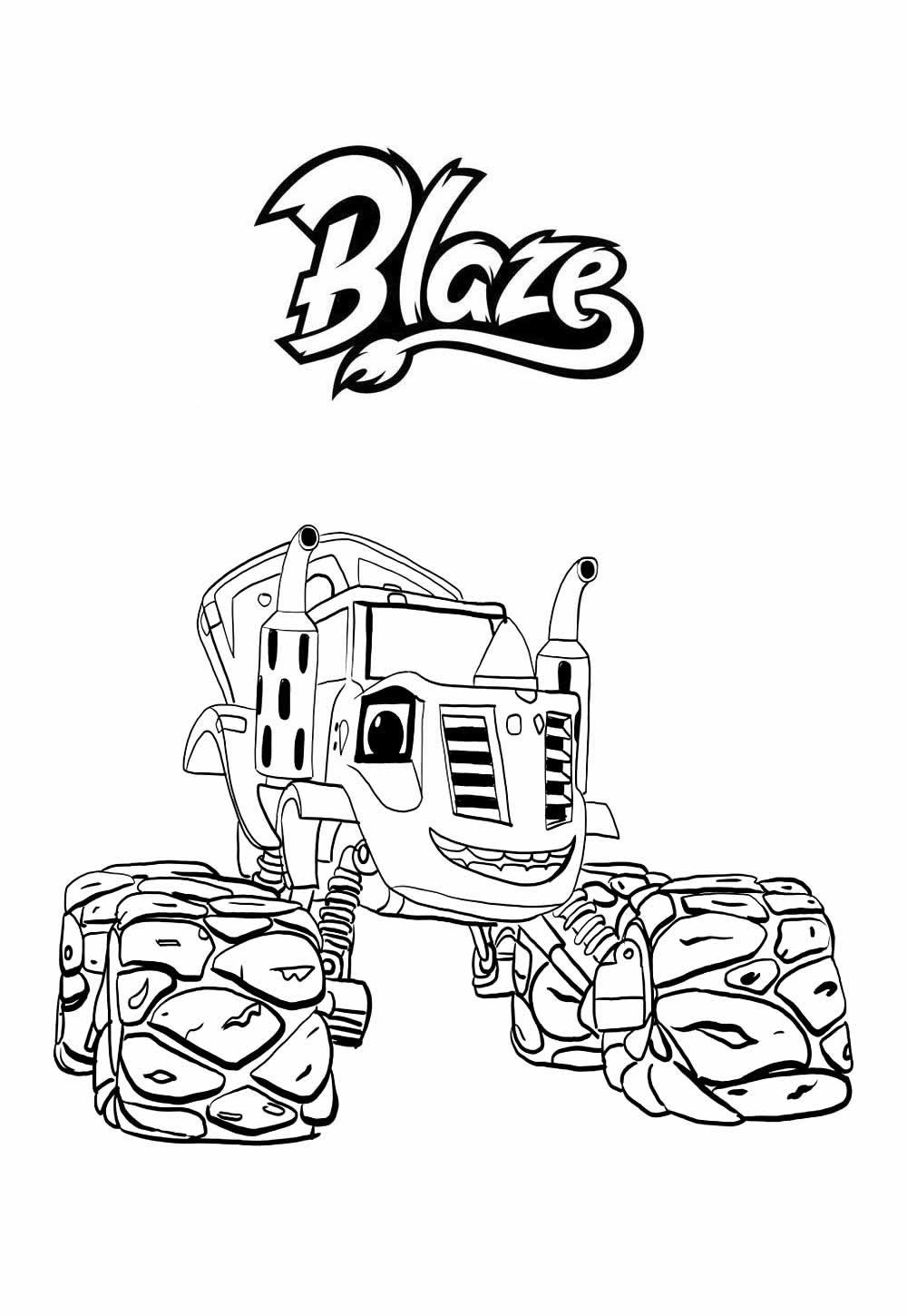 Desenho de Blaze e as Monster Machine para colorir