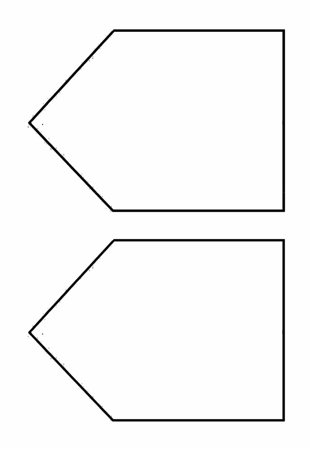 Moldes de Bandeirinhas para imprimir