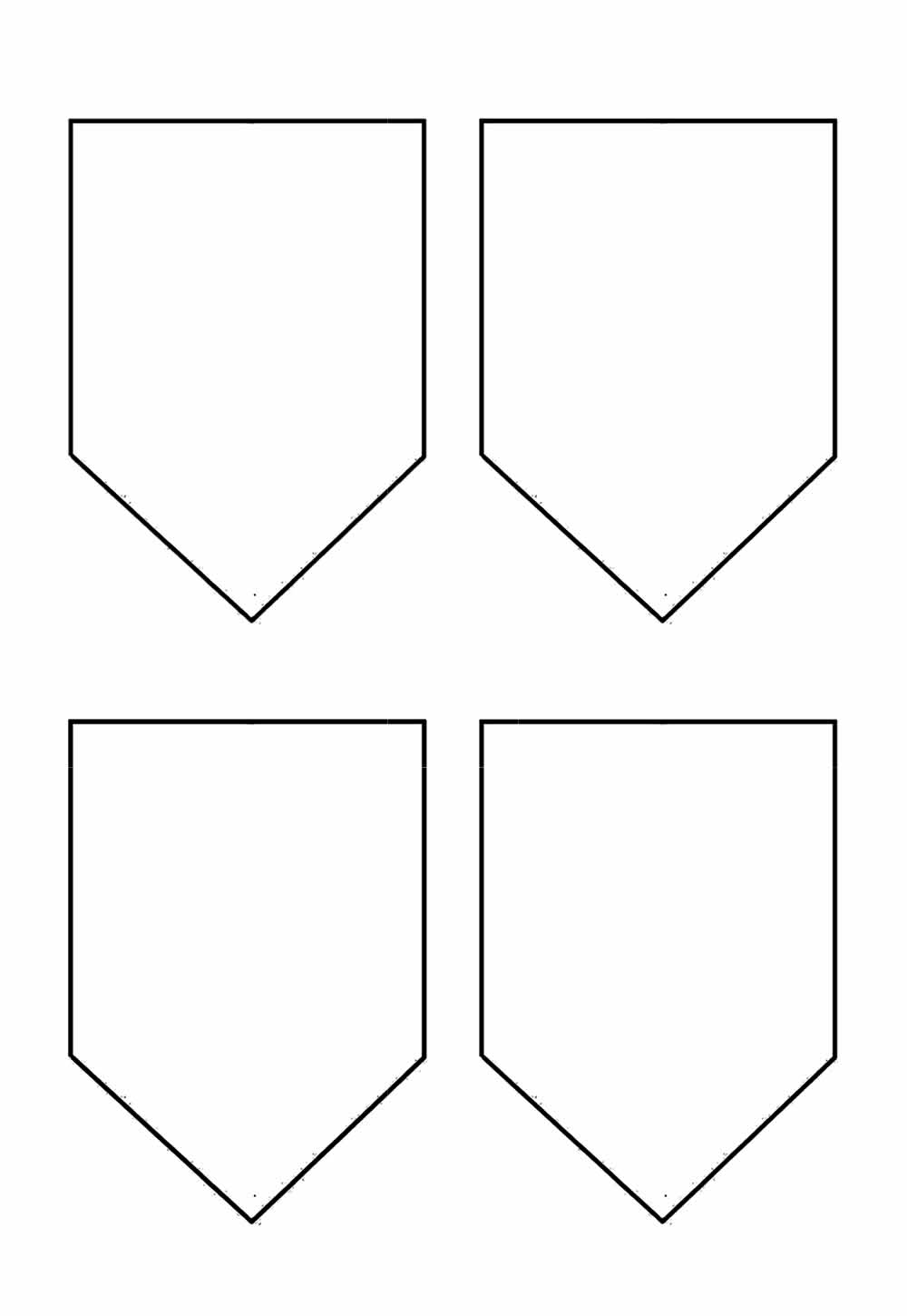Bandeirinhas para imprimir - Moldes