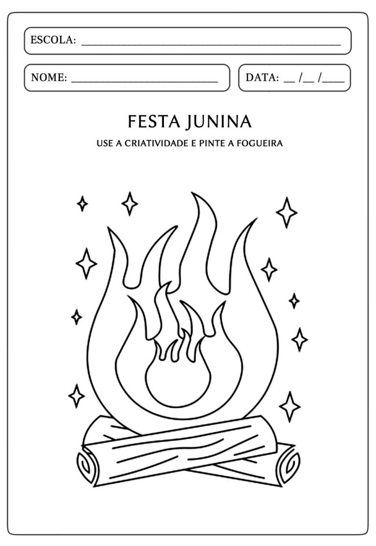 Atividades Educativas de Festa Junina para Educação Infantil - Bora Colorir