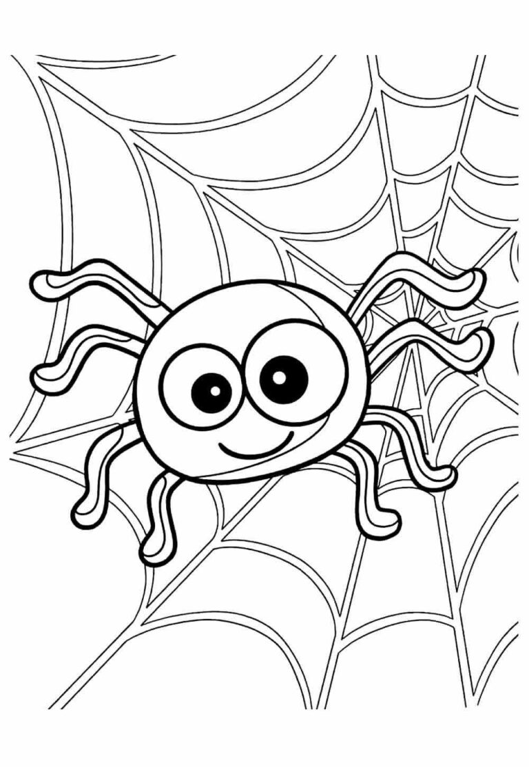 Desenhos da Dona Aranha para colorir - Bora Colorir