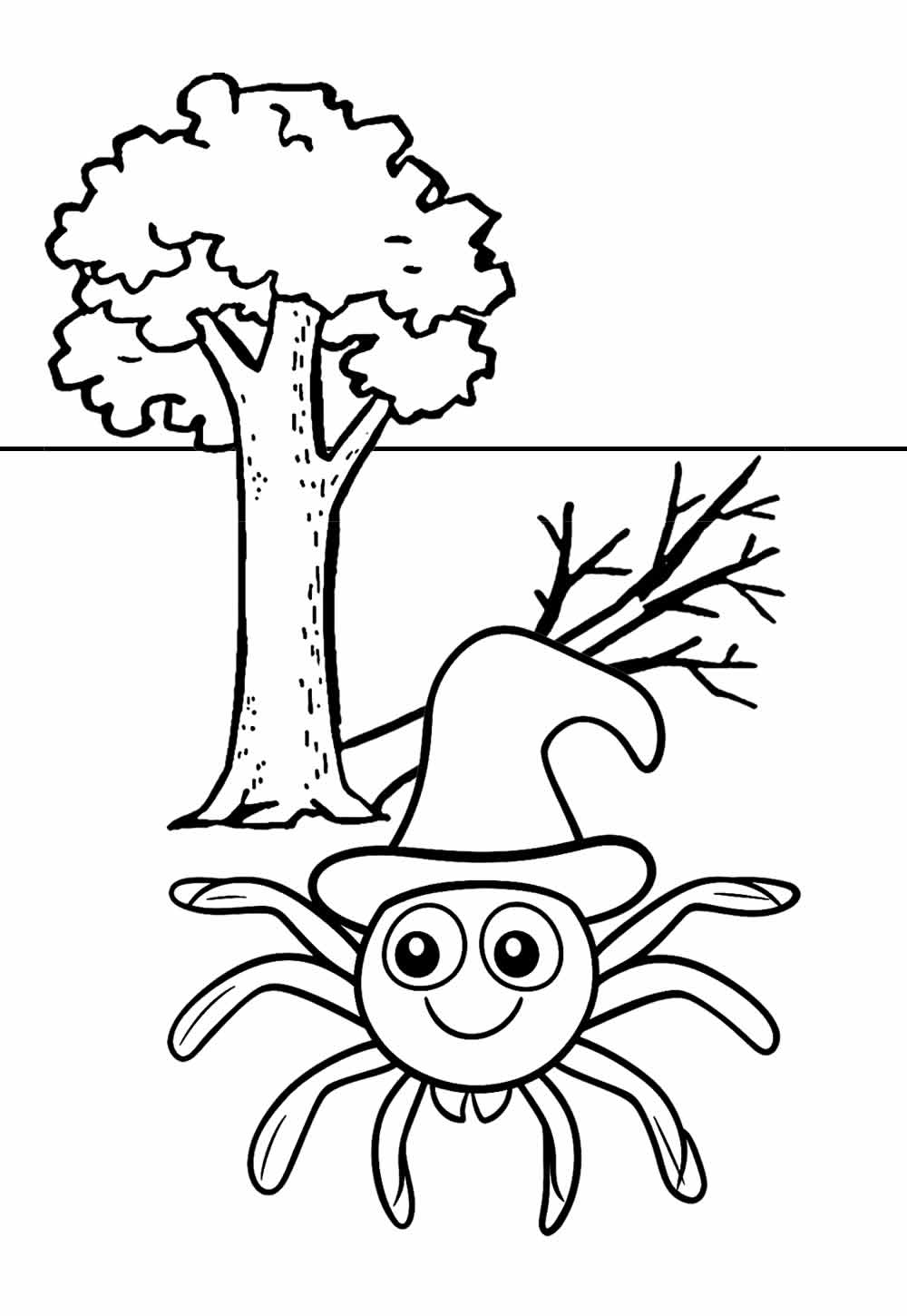 A Dona Aranha para colorir e pintar