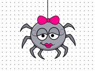 Desenhos da Dona Aranha para colorir