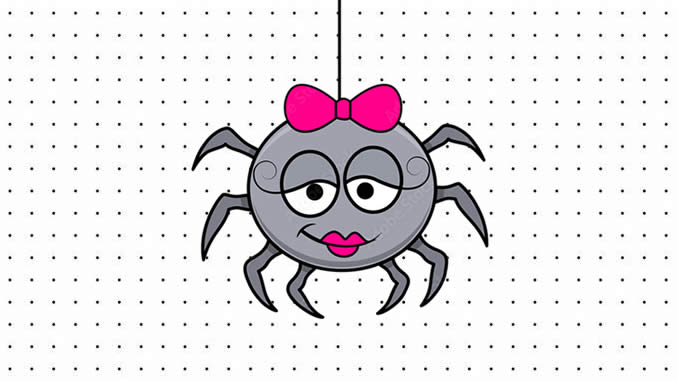Desenhos da Dona Aranha para colorir