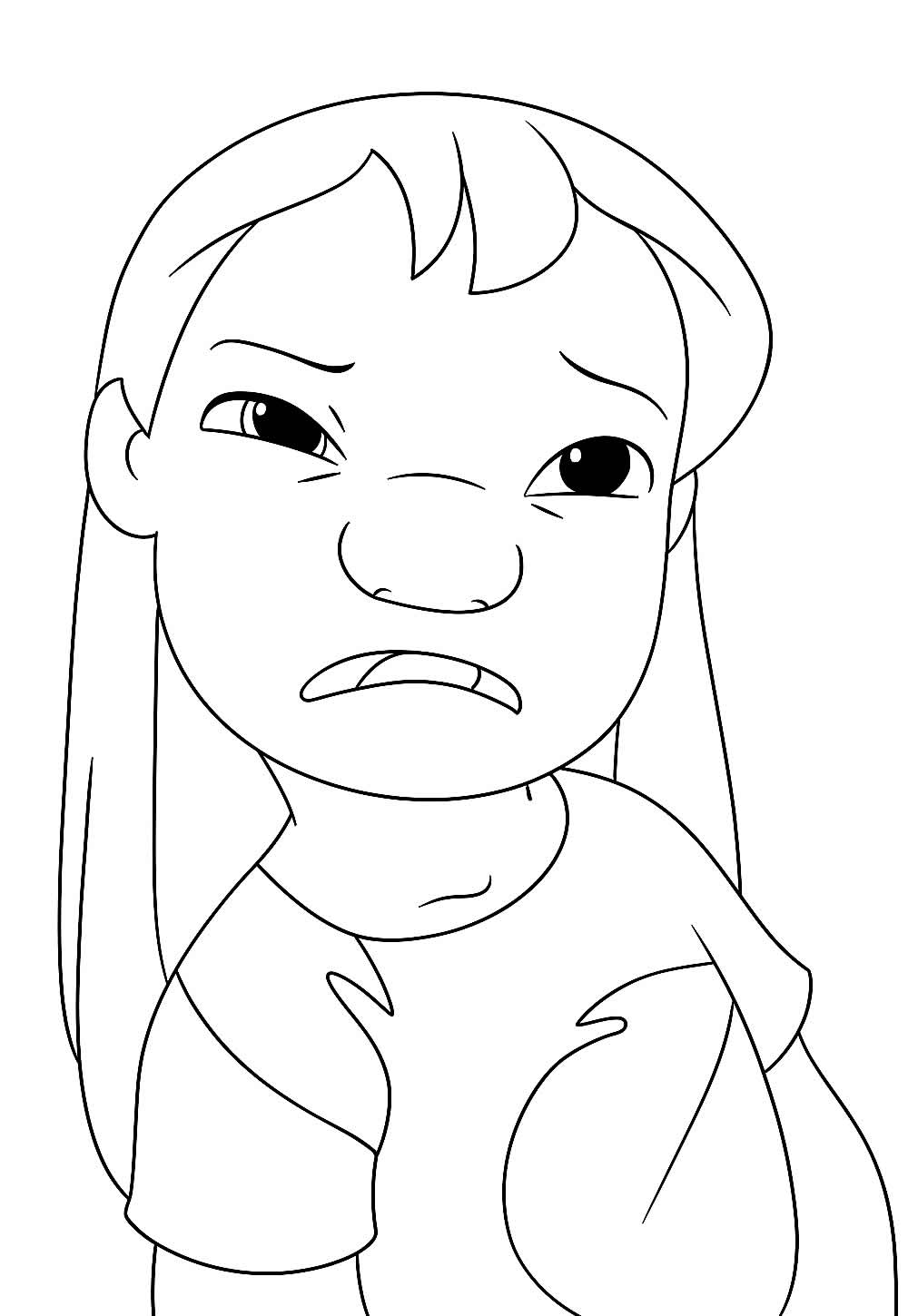 Lilo para colorir