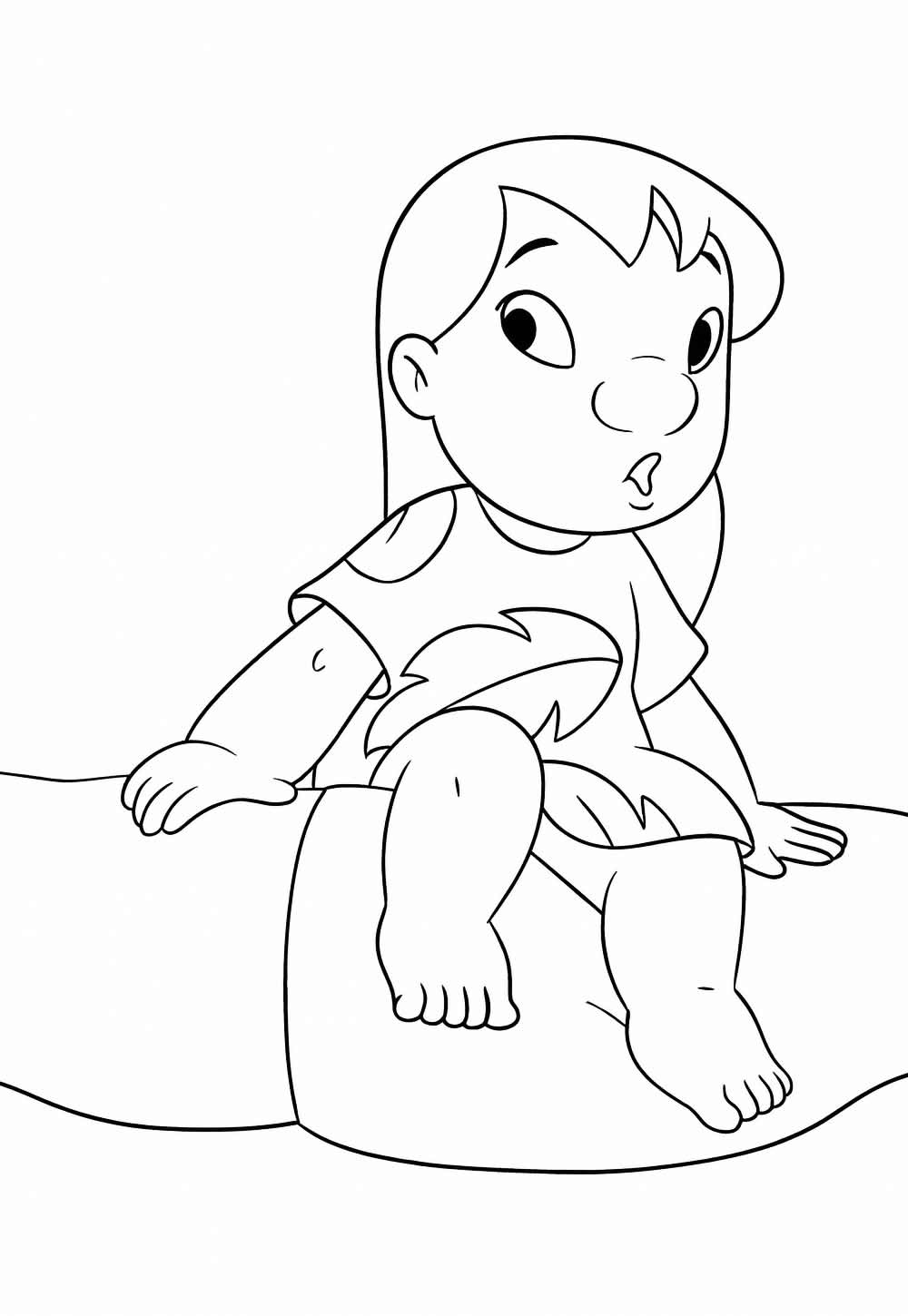 Lilo para colorir e pintar