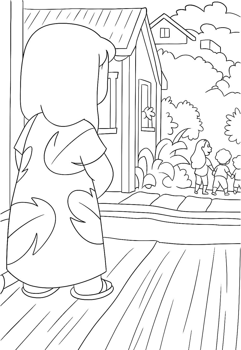 Desenhos da Lilo para colorir