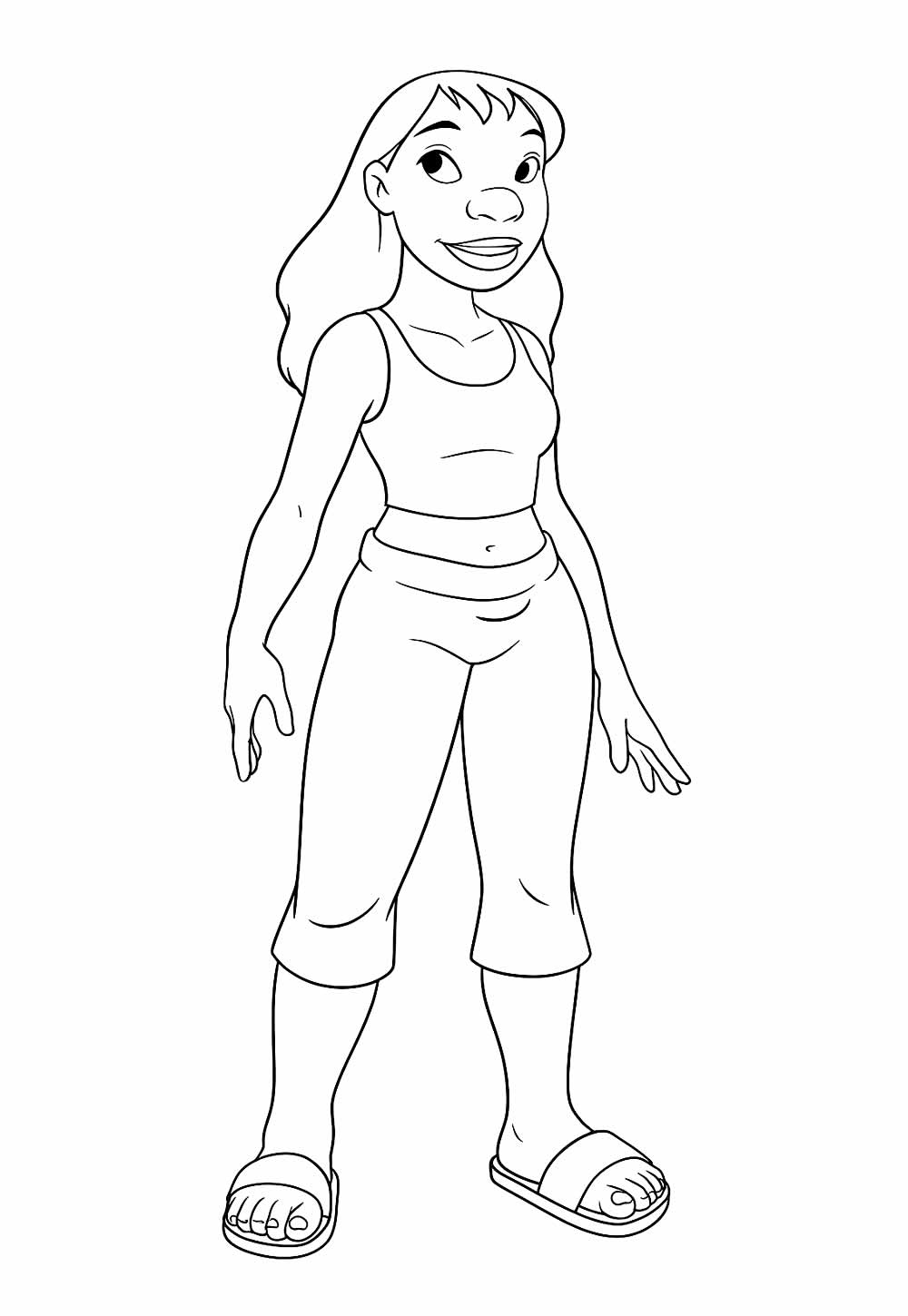 Desenho da Nani Pelekai - Lilo e Stitch