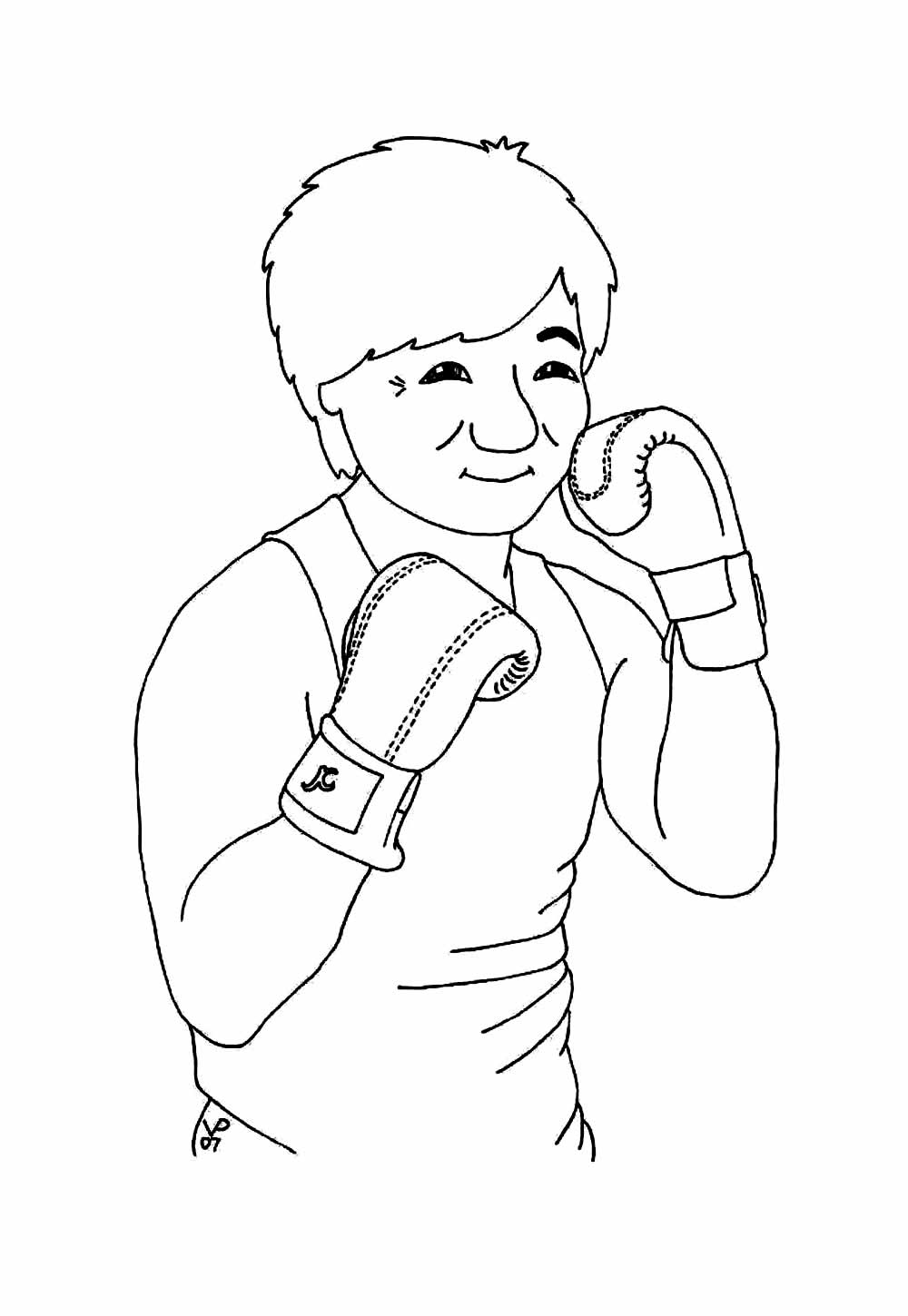 Desenho de Jackie Chan