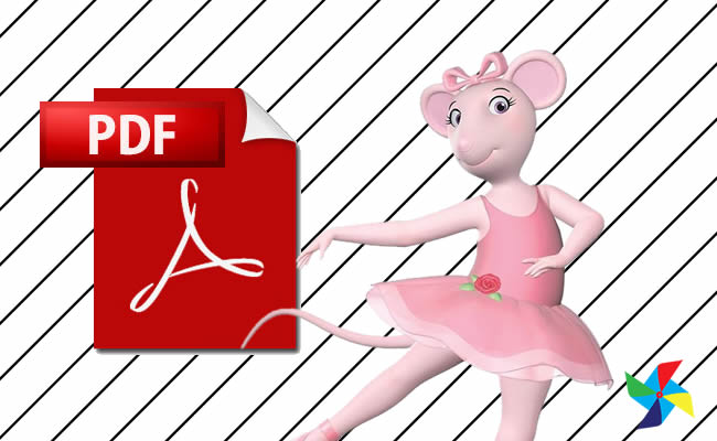 Desenhos da Angelina Ballerina em PDF