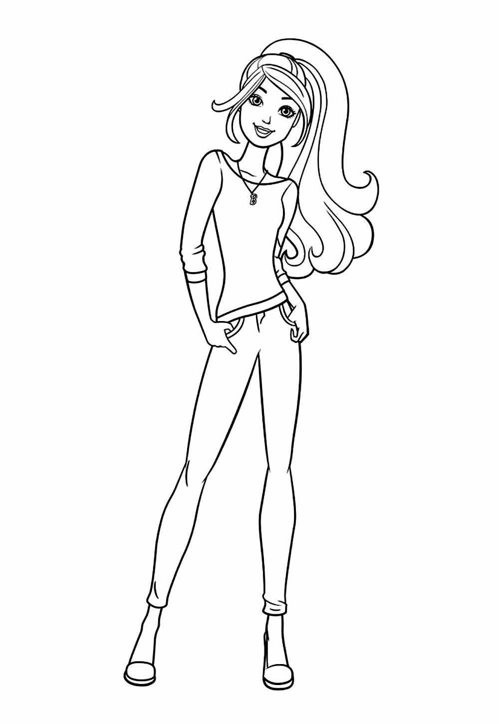 Desenho de Barbie Dreamhouse Adventures para colorir