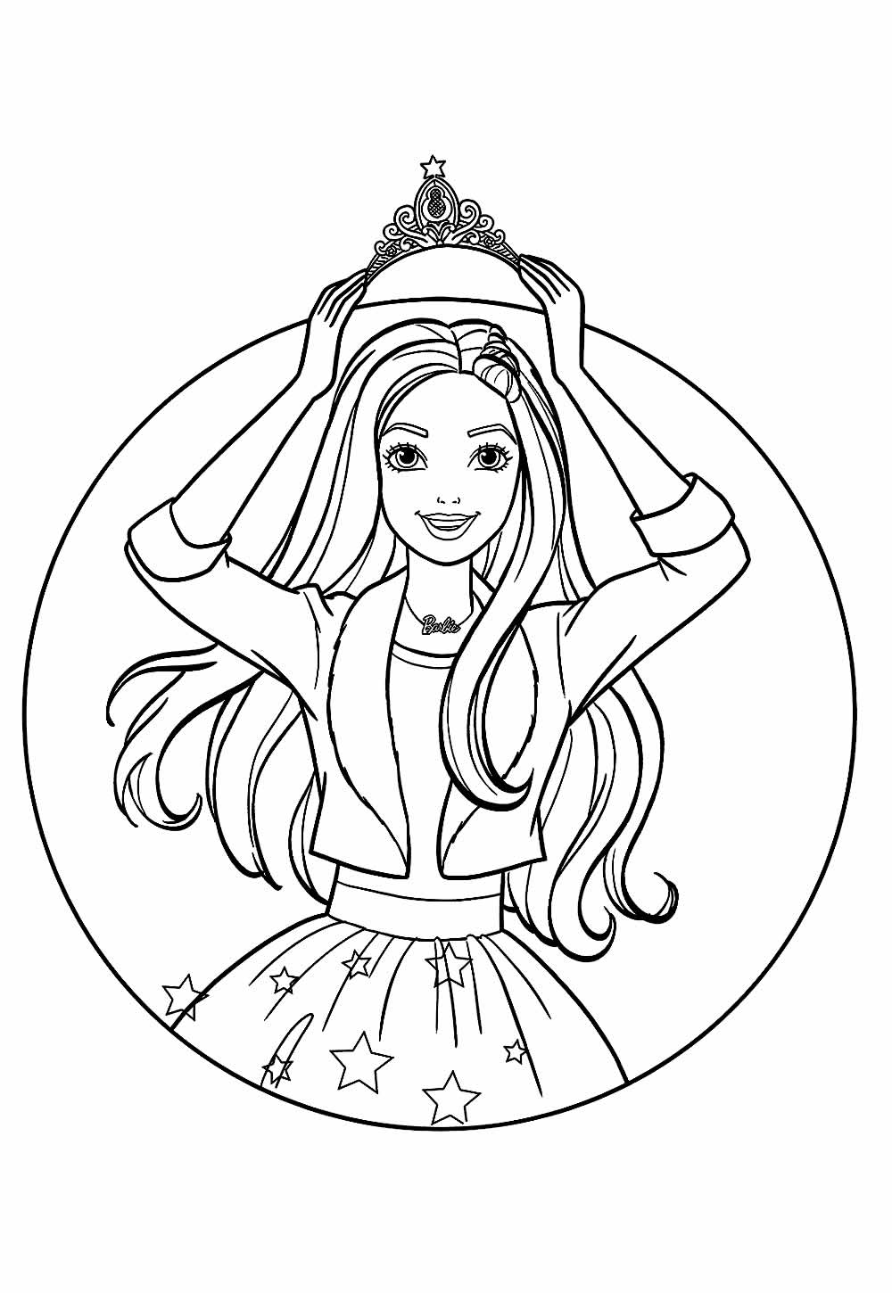 Desenho de Barbie Dreamhouse Adventures para pintar