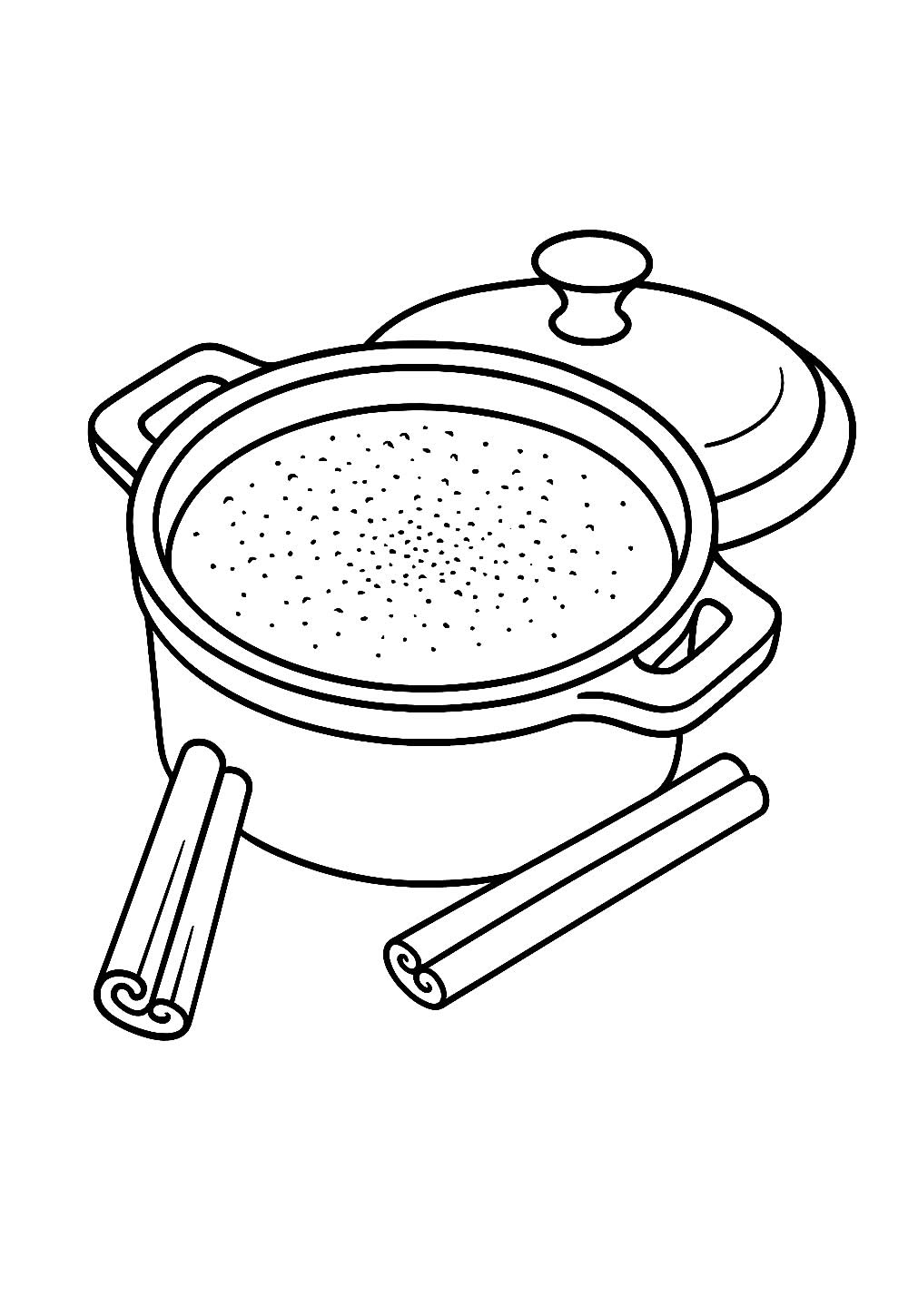Desenho de Canjica para colorir