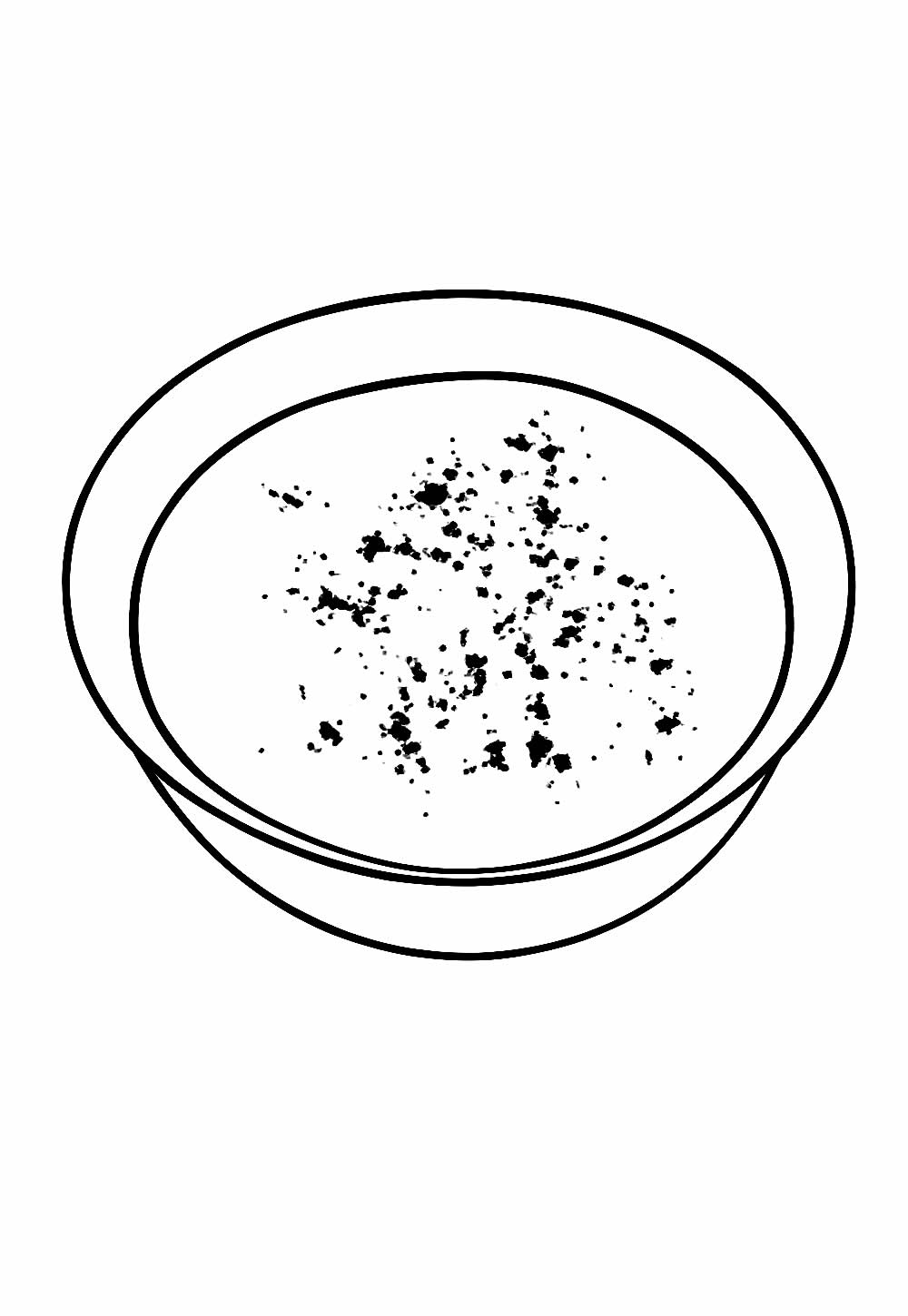Desenho de Canjica para pintar e colorir