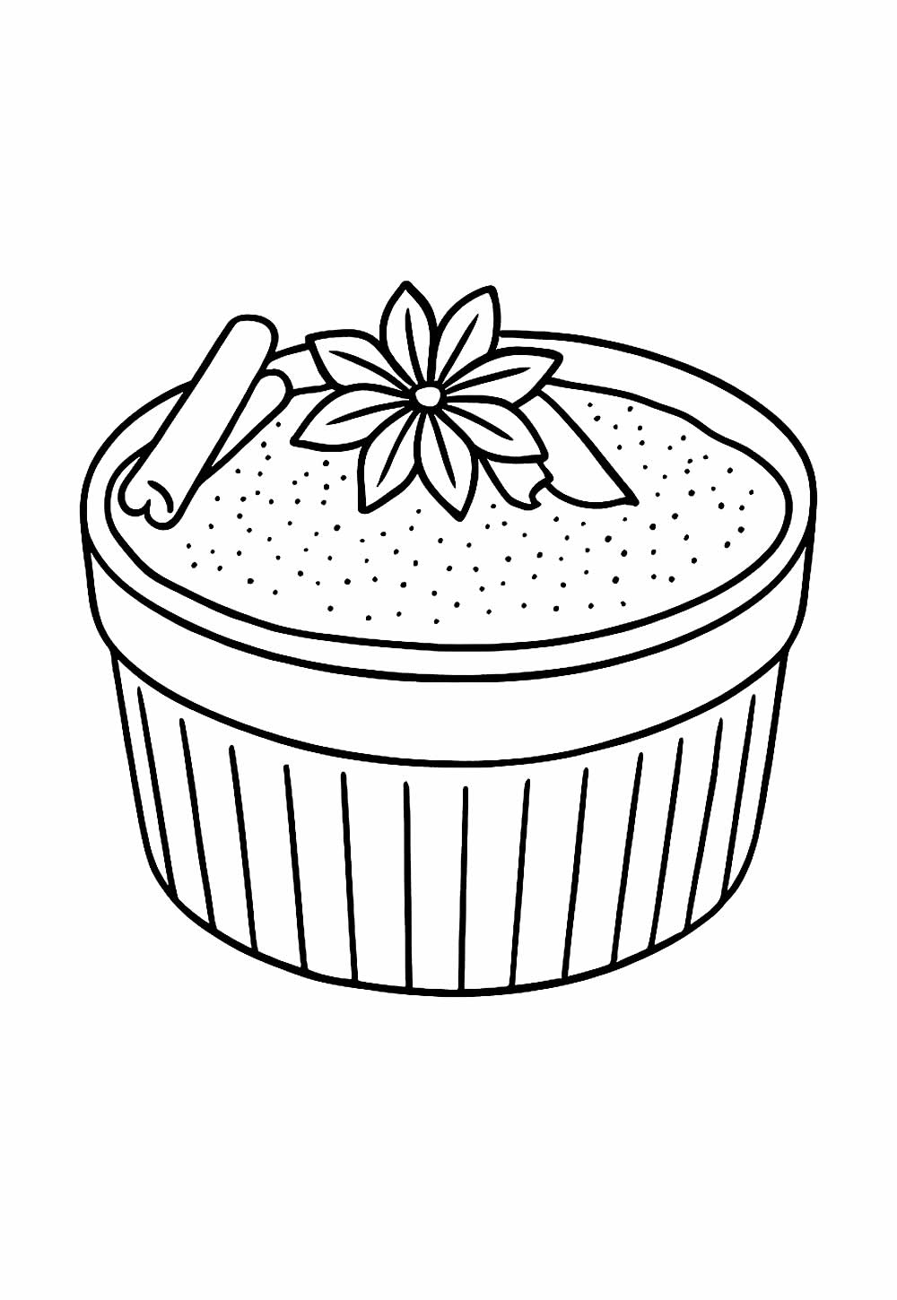 Desenho de Canjica para imprimir e colorir