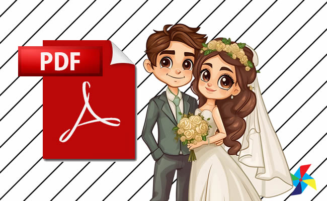 Desenhos de Casamento em PDF