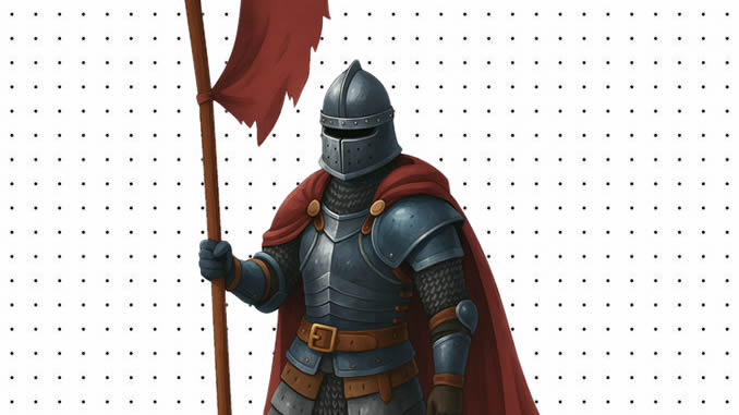 Desenhos de Cavaleiro Medieval para colorir