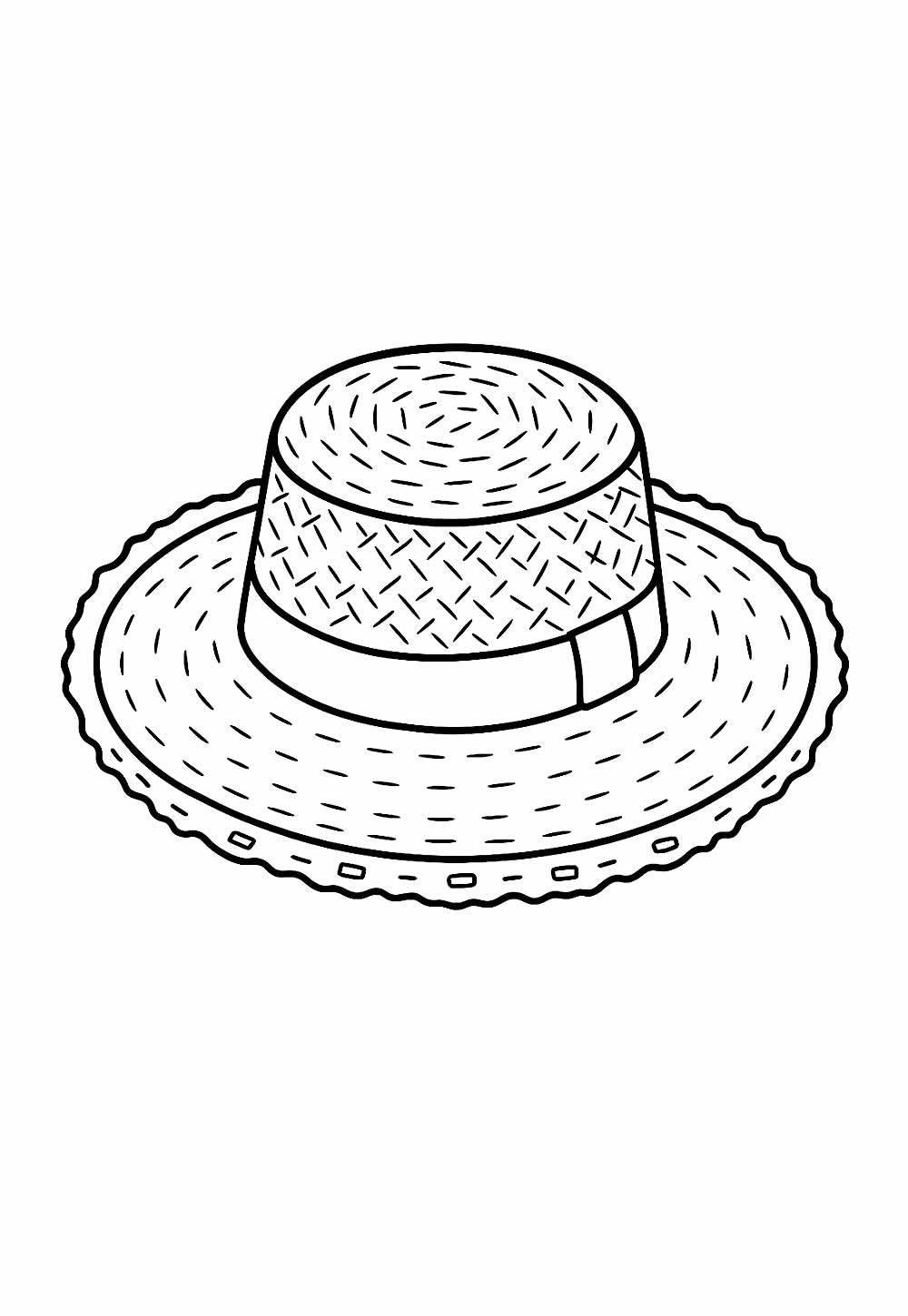 Desenho de Chapéu de São João para colorir