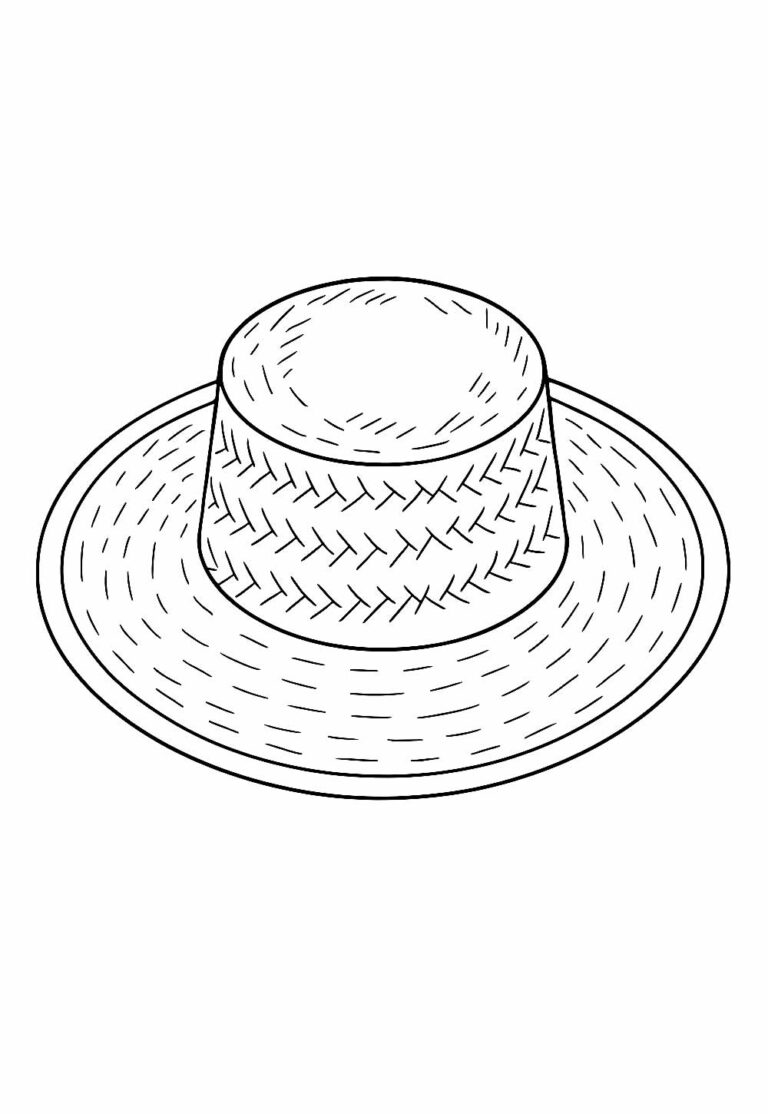 Desenhos de Chapéu Junino para colorir - Bora Colorir