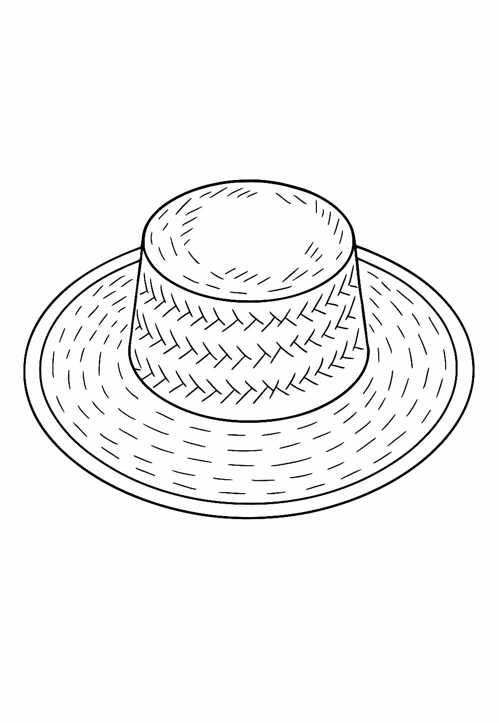 Desenho de Chapéu Junino para colorir
