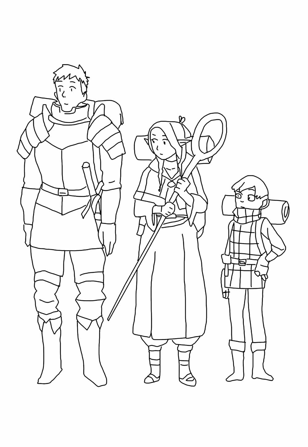 Desenho de Delicious in Dungeon para colorir