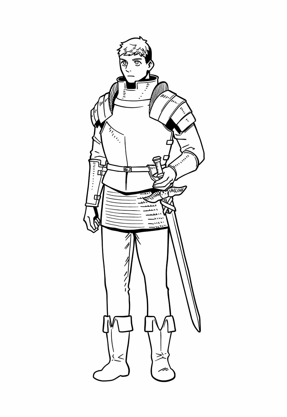 Desenho de Delicious in Dungeon para pintar