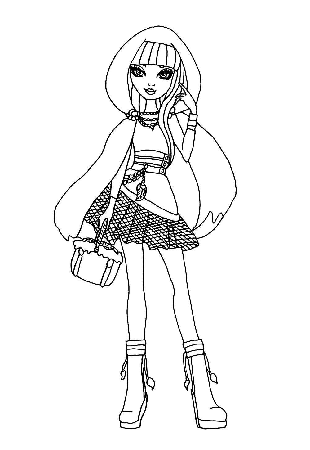 Molde de Ever After High para colorir