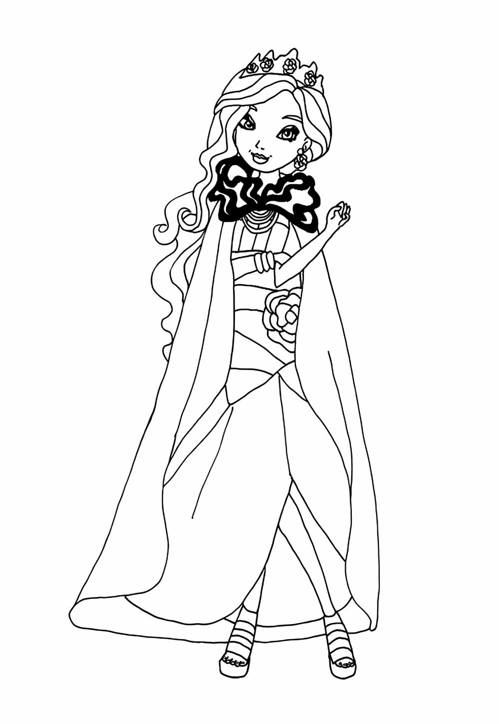 Imagem de Ever After High para imprimir e colorir