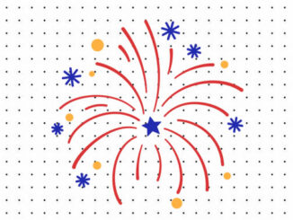 Desenhos de Fogos de Artifício para colorir