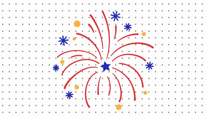 Desenhos de Fogos de Artifício para colorir