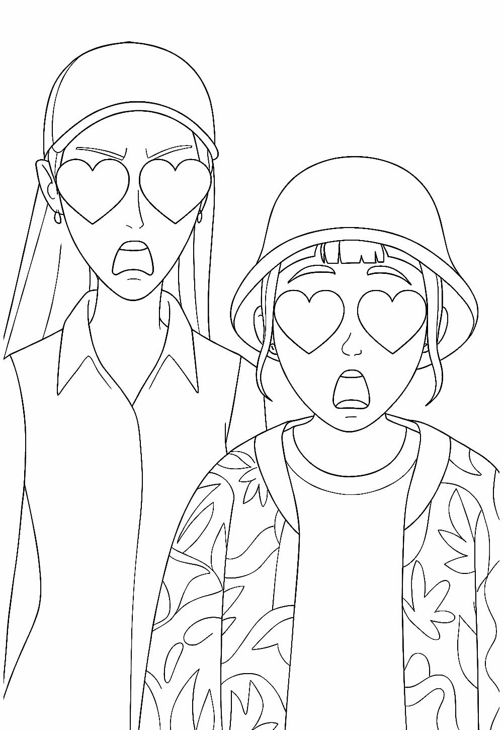 Desenhos das Guerreiras do K-Pop