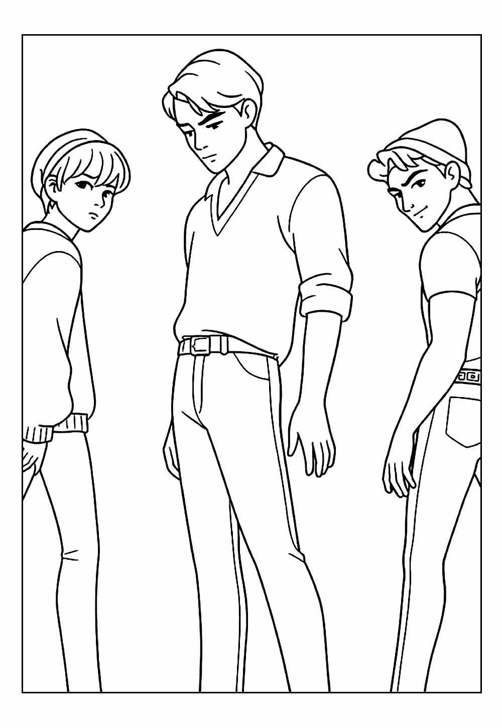 Desenho de Saja Boys para colorir