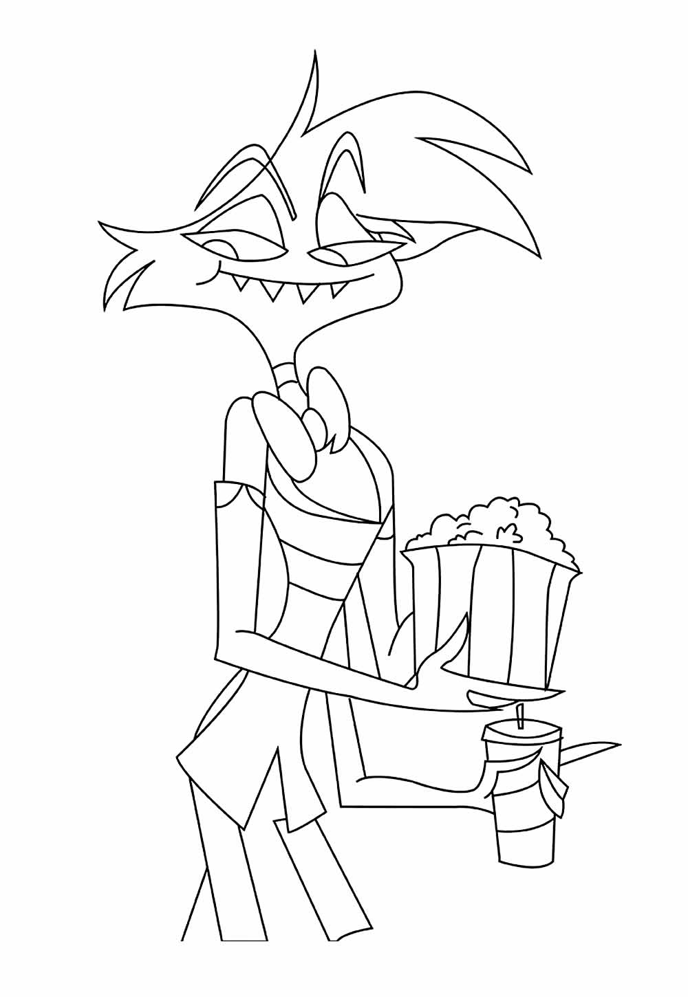 Desenho de Hazbin Hotel para colorir