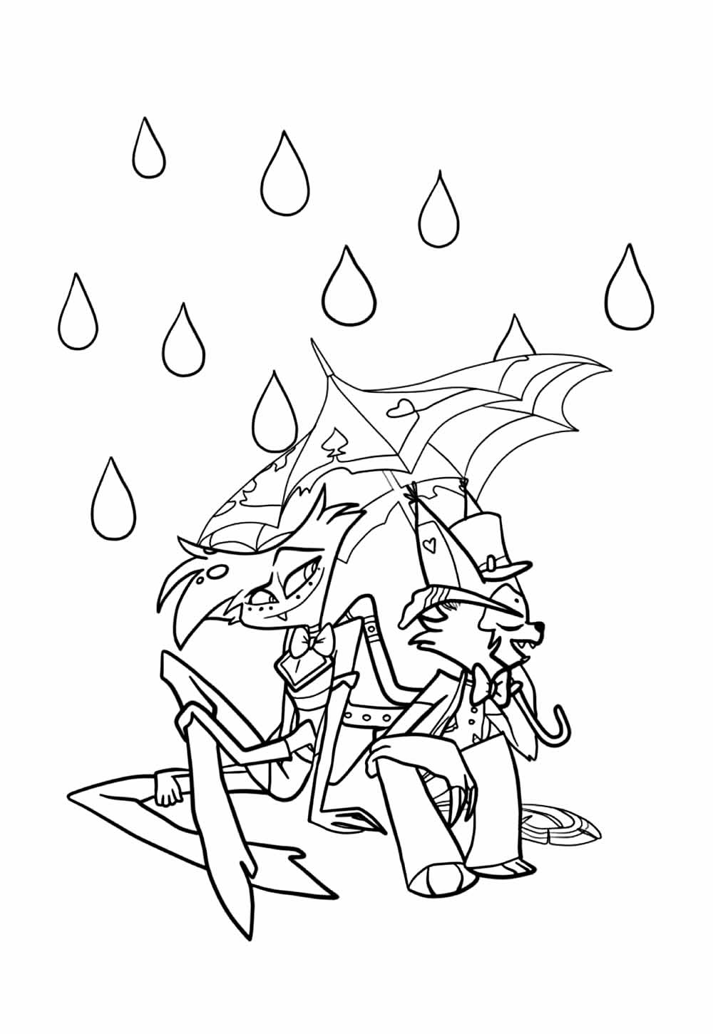 Desenho de Hazbin Hotel para imprimir