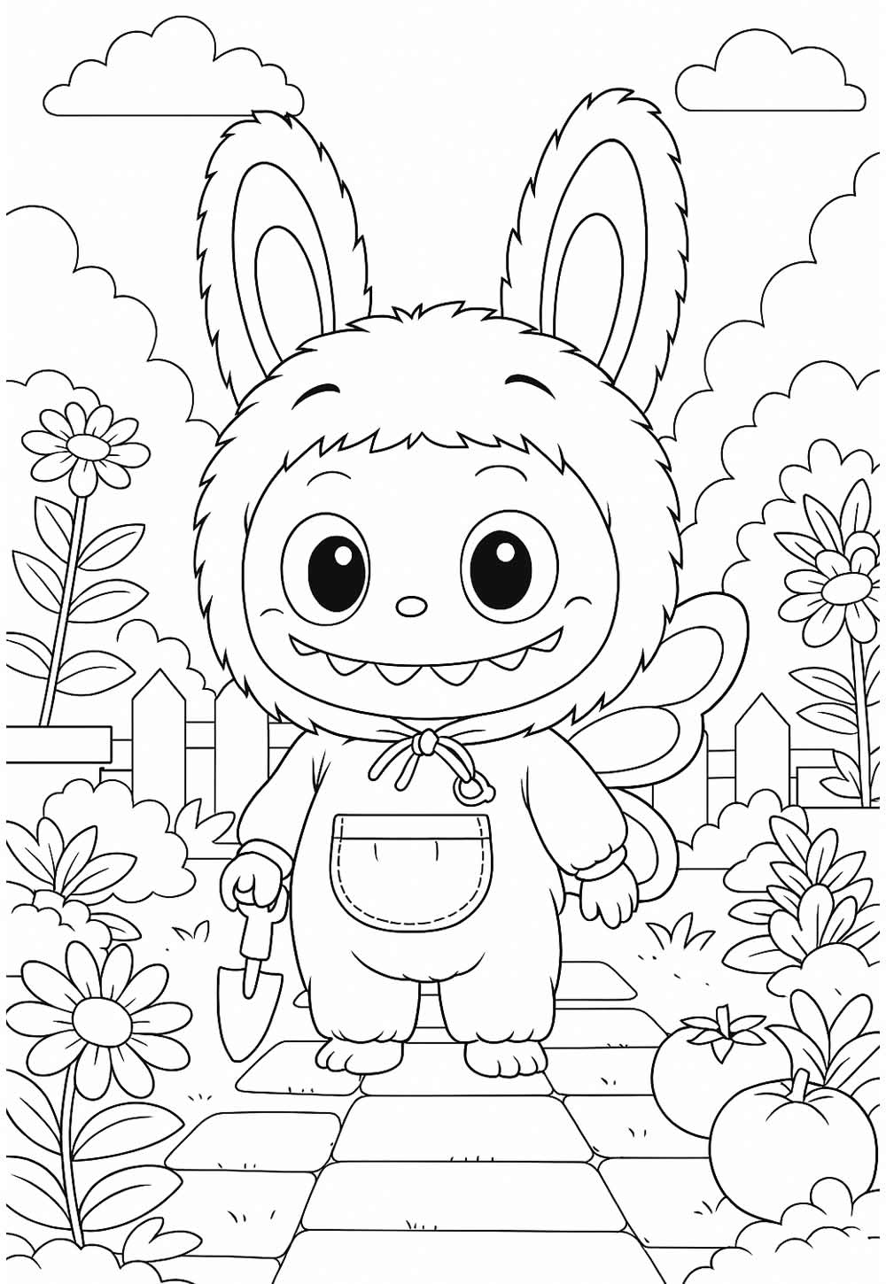Labubu para colorir