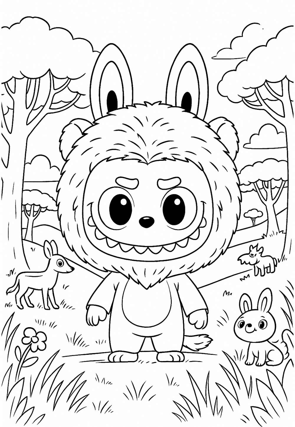 Labubu para pintar