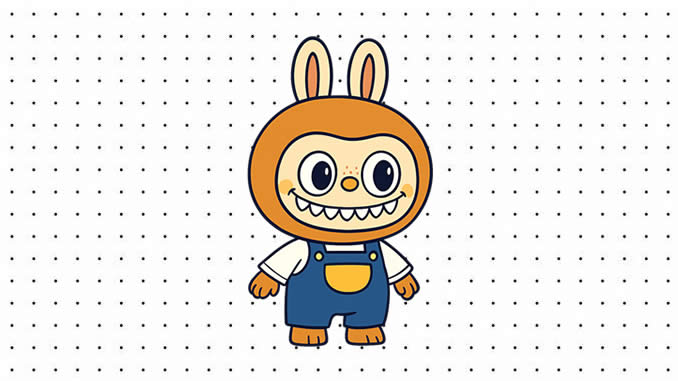 Desenhos de Labubu para colorir