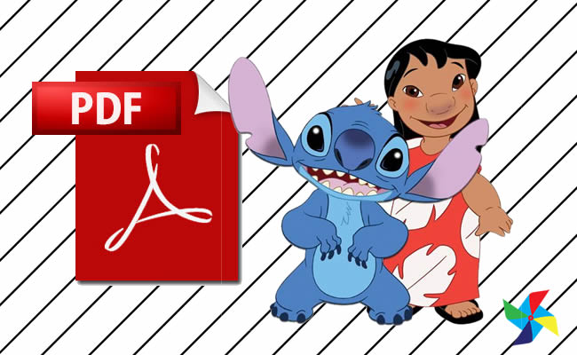 Desenhos de Lilo e Stitch em PDF