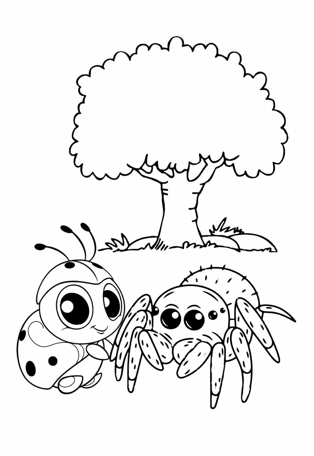 Desenhos de Lucas, a Aranha para Pintar e Colorir