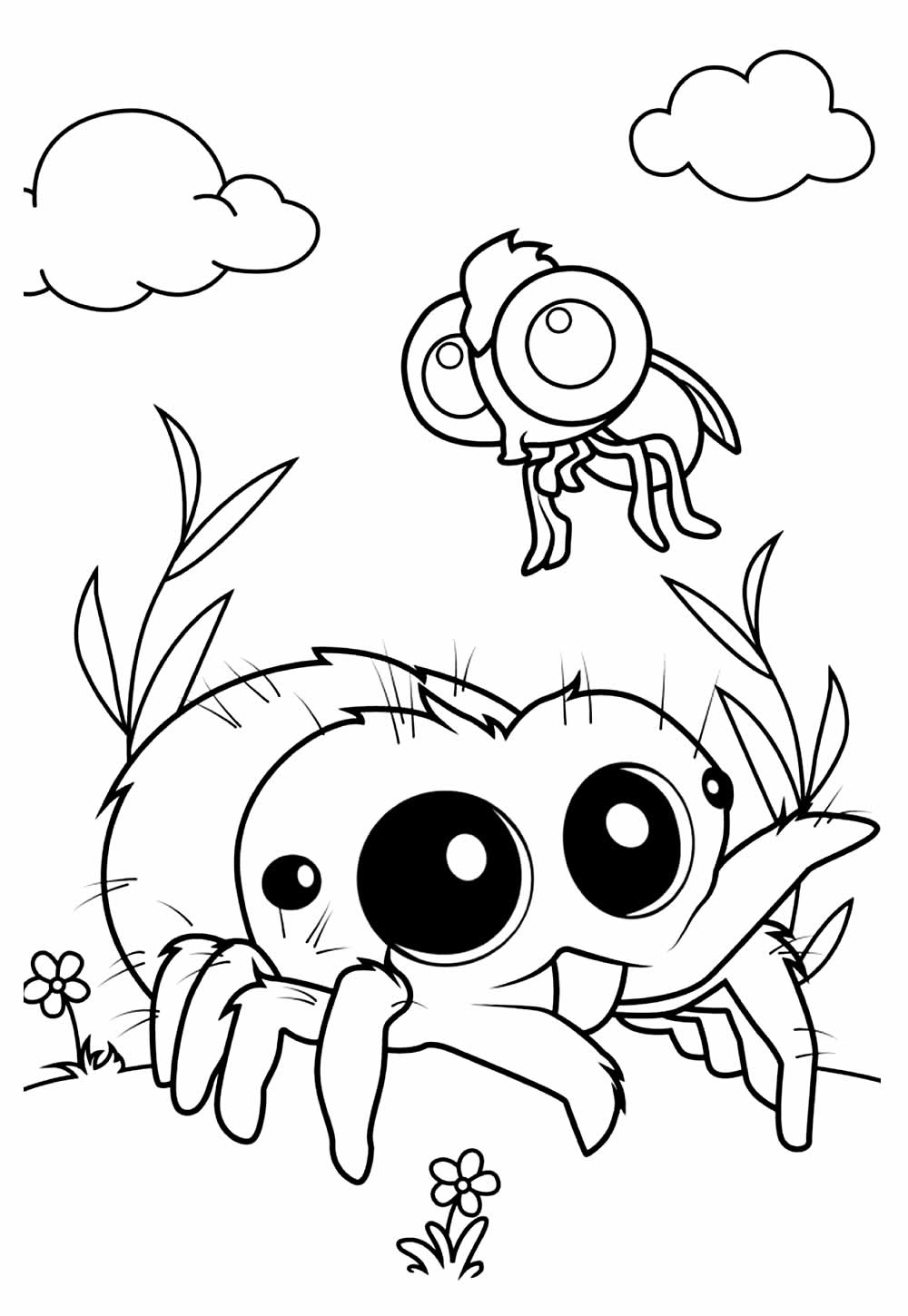 Desenho de Lucas, a Aranha para pintar